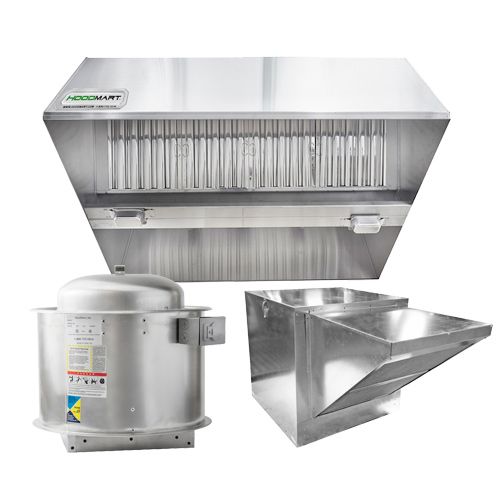 Pizza Hood 8' x 72" 2008P72 SHOP HOODS, COMMERCIAL HOOD PACKAGES, Pizza Hood Packages, Conveyor