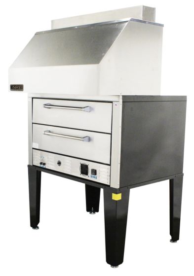 50” Double Deck Pizza Oven w/ Ventless Hood 3 PH - No Fire Supp VH50-3PH-Ventless Combo-NF SHOP HOODS, PIZZA DECK OVEN, VENTLESS HOODS, 50 INCH INTERIOR, Pizza Deck Oven w/ Ventless Hood, FIRE SUPPRESSION READY, 50 Inch Interior, Fire Suppression Ready