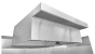 HoodMart Restaurant Hood System w/ PSP Tempered Makeup-Air EXH009PSP-TEMP SHOP HOODS, COMMERCIAL HOOD PACKAGES, Makeup-Air Hood Packages, Perforated Supply Plenum (PSP), Tempered Air