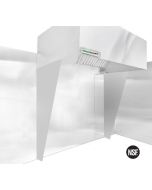 (Pair) Stainless Steel Side Curtains Full L/R -23" Top 78" High 20" Bottom SIDE_CURTAIN_FULL_PAIR SHOP HOODS, ACCESSORIES, SIDE CURTAINS, FULL PANELS (NON-INSULATED)