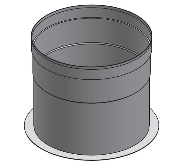 18" Diameter, Single Wall Grease Duct, Flange Collar Adapter - Start SWCK18-FCS SHOP HOODS, DUCTWORK, Single Wall Grease Duct Accessories, Single Wall 18” Diameter