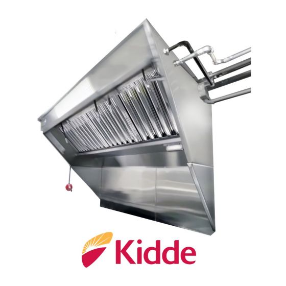 Hoodmart Stainless Steel Integrated Exhaust Low Box Concession Hood System w/Kidde Fire Suppression LBOX-AV4C-KF SHOP HOODS, COMMERCIAL HOOD PACKAGES, Concession Hood Packages, Integrated Exhaust Hood and Fan System for Food Truck / Concession w/ Fire Suppression, New LBOX-AV Integrated Food Truck/ Concession Pkg w/ Kidde Fire Suppression