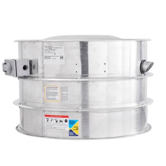 Belt Drive Centrifugal Upblast Seismic Exhaust Fan 5200 CFM, 1320 RPM, 3 PH 72B3S-5200-FF SHOP HOODS, EXHAUST/SUPPLY FANS, Seismic Rated Fans, Belt Drive Exhaust Fans, 3 Phase