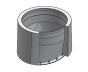 20" Diameter, Double Wall Reduced Clearance Grease Duct, No Weld Hood Adapter Oval - Start DWCK20-NWHO+1 SHOP HOODS, DUCTWORK, Double Wall Reduced Clearance Grease Duct Accessories, Double Wall 20” Diameter