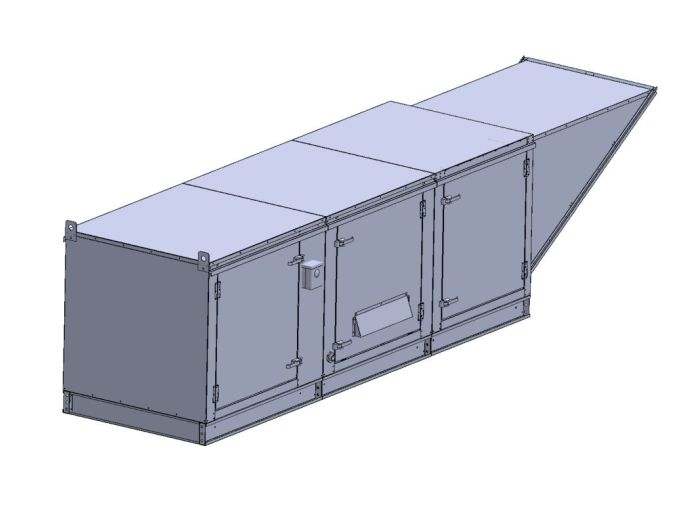 TK4-EVAP-1PH - Direct Gas Fired Makeup Air Unit/EVAP TK4-EVAP-1PHVFD-FF SHOP HOODS, EXHAUST/SUPPLY FANS, Makeup Air Fans, Direct Gas Fired Heated Supply Air, Direct Gas Fired Tempered Makeup Air Unit / EVAP