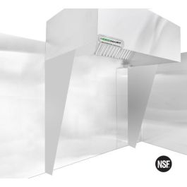 (Pair) Stainless Steel Side Curtains Full L/R -23" Top 78" High 20" Bottom