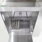 Restaurant Hood w/(BRP) Back Return Plenum Makeup-Air 20'x48" 2048HBMBRP SHOP HOODS, HOODS ONLY, Makeup Air Hoods, Back Return Plenum (BRP)