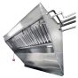 Hoodmart Stainless Steel Integrated Exhaust Hood and Fan System - Low Box Concession w/single Exhaust Louver 5' X 40" - Patent Pending LBOX-AV5C SHOP HOODS, COMMERCIAL HOOD PACKAGES, Concession Hood Packages, Integrated Exhaust Hood and Fan System for Food Truck / Concession