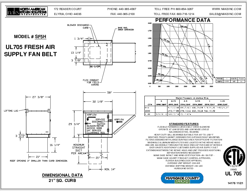 UL705 FRESH AIR SUPPLY FAN BELT