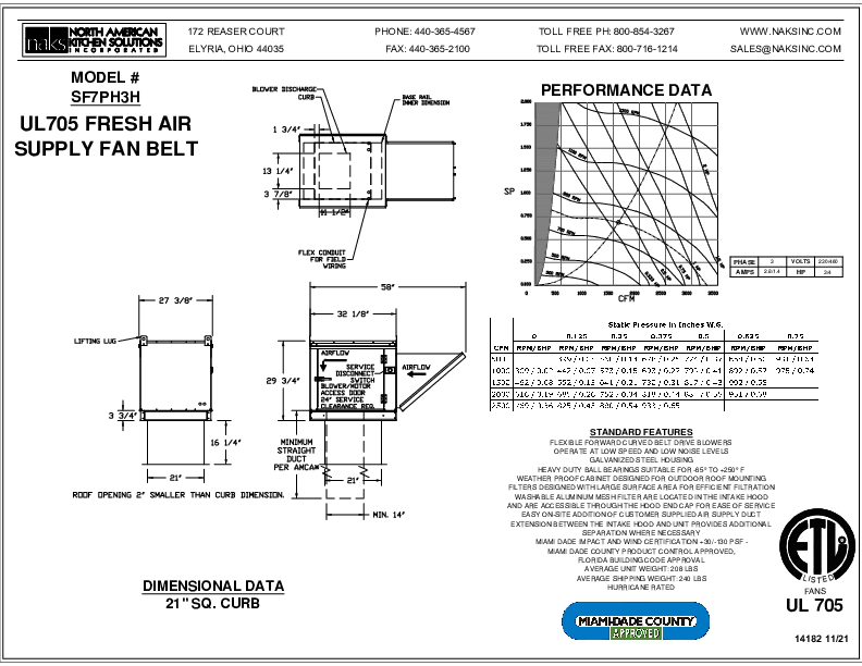 UL705 FRESH AIR SUPPLY FAN BELT