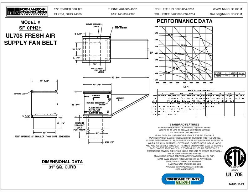 UL705 FRESH AIR SUPPLY FAN BELT
