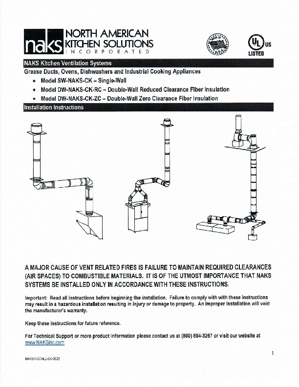 DUCTWORK INSTRUCTION MANUAL