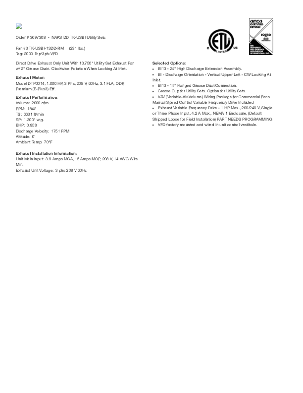 TK-USBI-13DD-RM 2000 1hp3ph-VFD