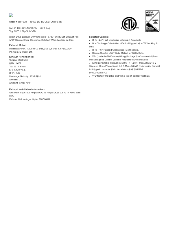 TK-USBI-15DD-RM 2500 1.5hp3ph-VFD