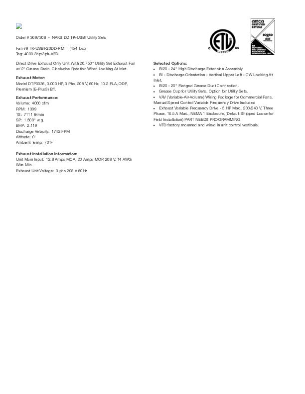 TK-USBI-20DD-RM 4000 3hp3ph-VFD