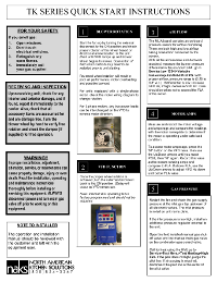 TK Series Quick Start Guide