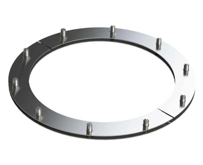 14" Diameter, Double Wall Zero Clearance Grease Duct, No Weld Hood Adapter - Start DWCK14-NWHO-ZC Double Wall 14” Diameter