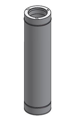 18" Diameter, Double Wall Zero Clearance Grease Duct, 36" Fixed Length DWCK18-36L-ZC Double Wall 18” Diameter