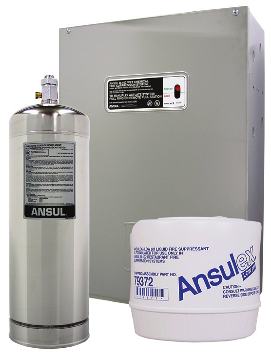 Ansul commercial kitchen fire suppression system
